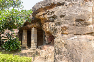  Udayagiri Caves are partly natural and partly artificial caves of archaeological, historical and religious importance near the city of Bhubaneswar in Odisha, India.