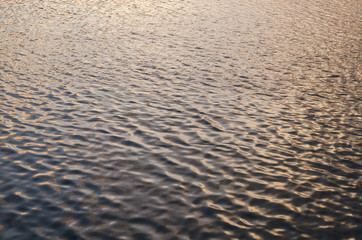 View of the longest wooden bridge in Thailand
