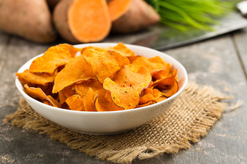 Süßkartoffelchips - sweet potato crisps