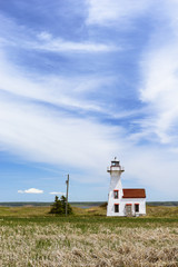 Fototapeta na wymiar New London Range Rear Lighthouse - Canada