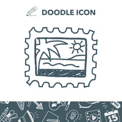 Obraz premium doodle stamp