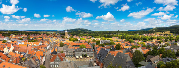 Panoramic view of Goslar, Germany - obrazy, fototapety, plakaty