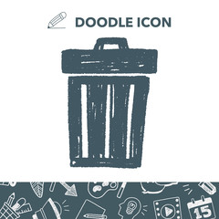 Doodle Trash can