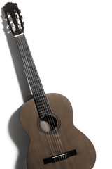 Obraz na płótnie Canvas Acoustic guitar classical guitar isolated on white