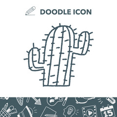 doodle cactus
