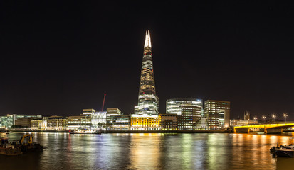 Fototapeta premium The Shard in London at night