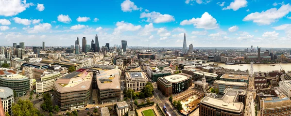 Papier Peint photo Londres Vue aérienne panoramique de Londres