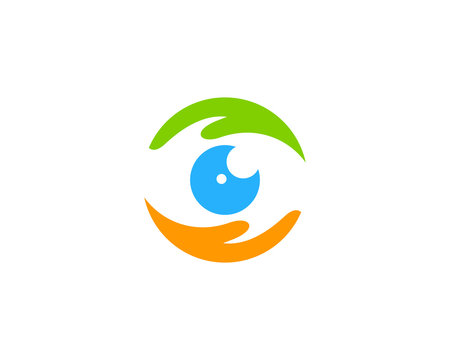 Eye Care Icon Logo Design Element