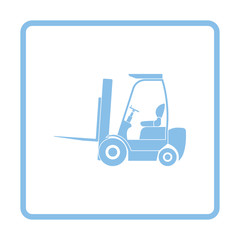 Warehouse forklift icon