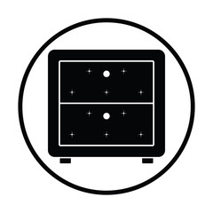 Bedroom nightstand icon