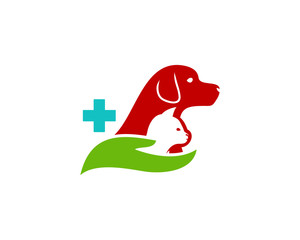 Animal Care Icon Logo Design Element