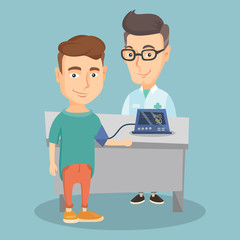 Blood pressure measurement vector illustration.