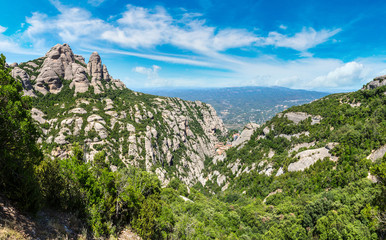 Montserrat mountains in Spain