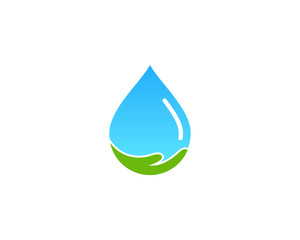 Water Care Icon Logo Design Element