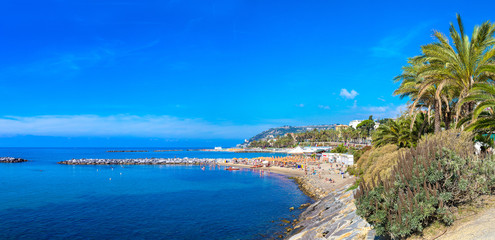 Mediterranean coast in San Remo