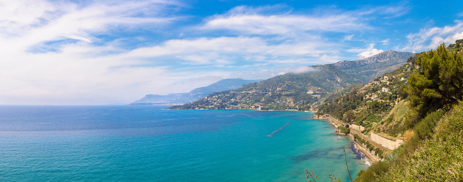 Azure coast in Italy