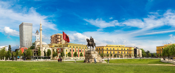 Skanderbeg square  in Tirana
