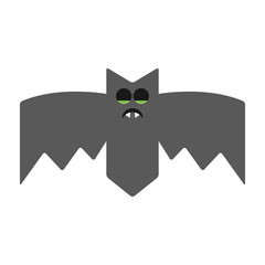 Sleeping bat. Emotional vampire, the character for Halloween. Vector illustration