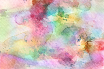 Watercolor Wet Background. Abstract colorful watercolor for background.