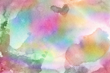 Watercolor Wet Background. Abstract colorful watercolor for background.