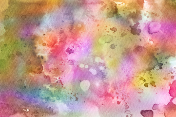Watercolor Wet Background. Abstract colorful watercolor for background.
