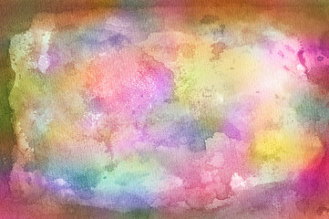 Obraz na płótnie Canvas Watercolor Wet Background. Abstract colorful watercolor for background.