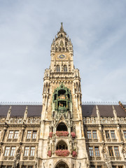 Fototapeta na wymiar New Town Hall, Neues Rathaus, in Munich, Germany