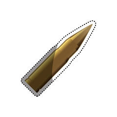 Isolated bullet gun icon vector illustration graphic design