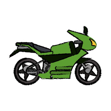 motorcycle transport adventure image vector illustration eps 10