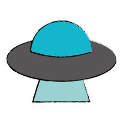 UFO invasion futuristic image vector illustration eps 10