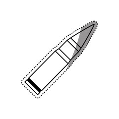 Isolated bullet gun icon vector illustration graphic design