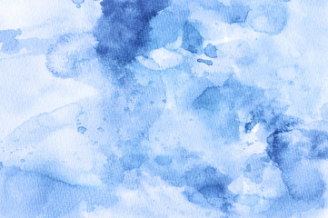 Abstract colorful water color for background. Watercolor blue green red orange purple yellow wet brush hand drawn paper texture background. Designed art background. Used watercolor elements.