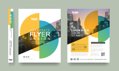 poster flyer pamphlet brochure cover design layout space for photo background, vector template in A4 size