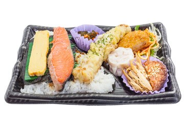 Bento , a single-portion takeout or home-packed meal common in Japanese cuisine.