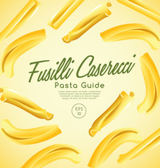 Italian Pasta Types : Vector Illustration 