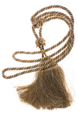 Holder for room curtains on a white background 