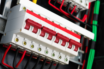 Circuit breaker close-up