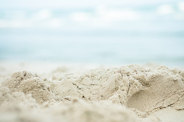 Fototapeta na wymiar sand beach and sea background