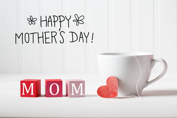 Mother& 39 s Day message with coffee cup © Tierney