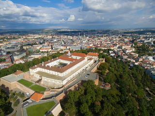 Fototapeta na wymiar Aerial view of ancient castle Spilberk