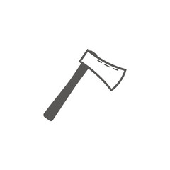 Simple vector icon of an axe. 
