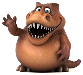 Fun Trex - 3D Illustration © Julien Tromeur