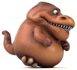 Naklejka premium Fun Trex - 3D Illustration