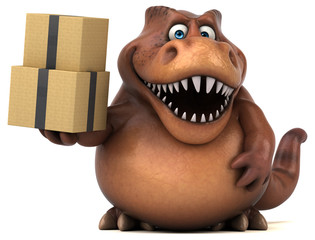 Fun Trex - 3D Illustration © Julien Tromeur