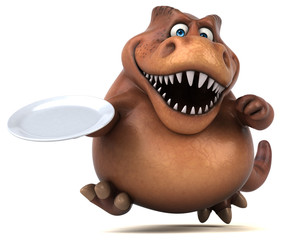 Fun Trex - 3D Illustration © Julien Tromeur