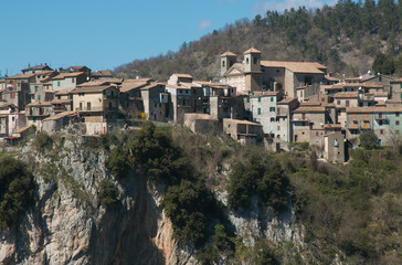 Obraz premium Veduta panoramica di Jenne in Lazio