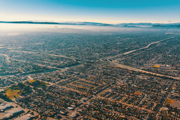 Aerial view of Los Angeles
