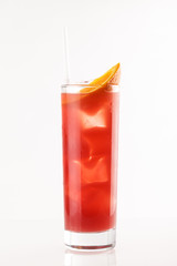 cocktail on the white background