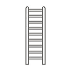 Simple vector icon of wooden steps.
