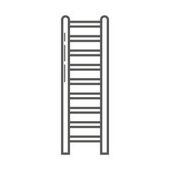 Simple vector icon of wooden steps.
